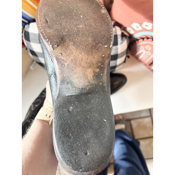 Larry Mahan Vintage Bullhide Round Toe Cowboy Boots Mens 10 D Western - Picture 11 of 14